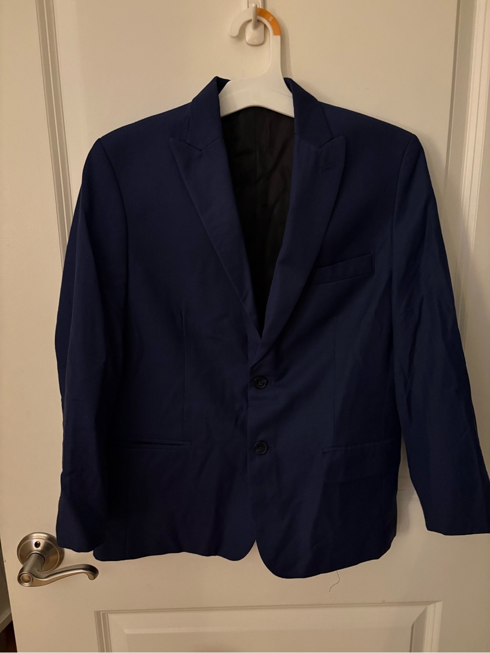 Calvin Klein Boys 12 Husky Blue Suit - Two-Piece Blazer & Pants - Picture 3 of 16